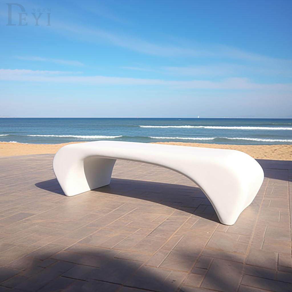 grc树池户外玻璃钢泰科石座椅坐凳休闲椅凳公园休息座椅花坛定制