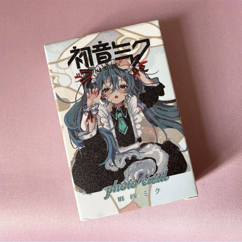 初音未来周边镭射小卡MIKU50张高清图集人物照片收藏小卡片LOMO卡