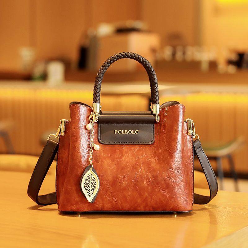 真皮手提包女包2025女士新款百搭大容量妈妈单肩中年斜挎包,箱包皮具/热销女包/男包,手提箱,淘宝优惠券,粉丝福利购,淘宝优惠卷