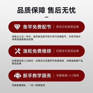 卡斯丁路亞竿套裝 ￥% 遠投水滴輪C全套釣魚竿海桿紡車輪馬口雷強c