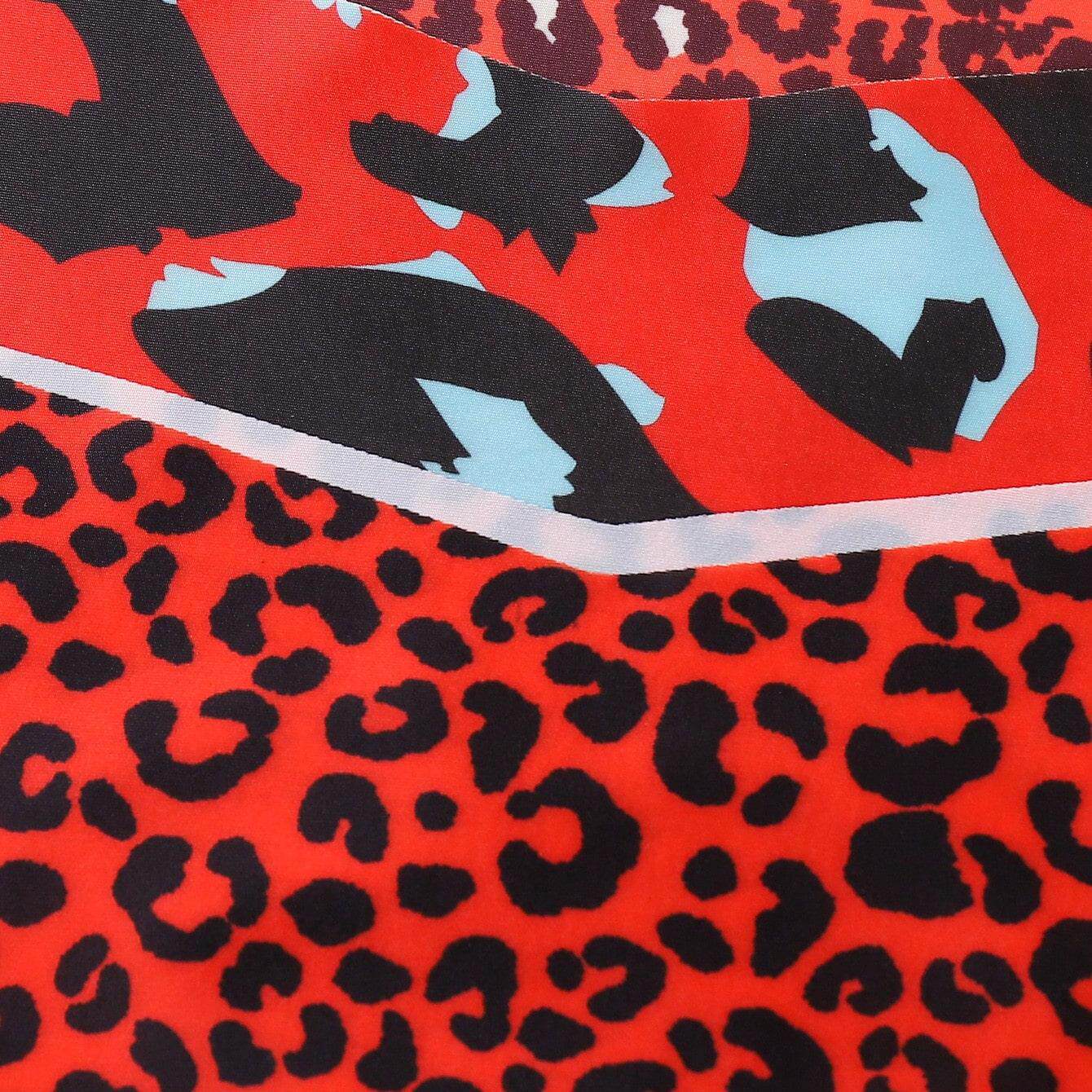 6件装-欧美性感红色系豹纹无痕内裤冰丝透气速干无痕女士丁字裤