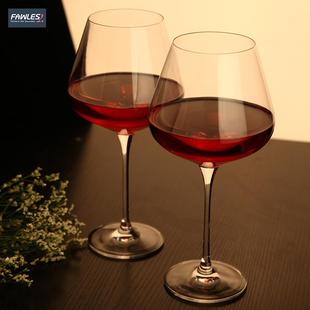 家用奢华创意水晶玻璃大肚醒酒器葡萄高脚杯 大号勃艮第红酒杯套装