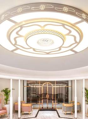 2025新款简约现dZPT代吸顶灯e花瓣新议中式水晶l客厅灯会室超亮灯