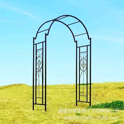 园花架拱HT-K0268门地中海复古艺架花铁艺庭院园别墅户外爬藤花架