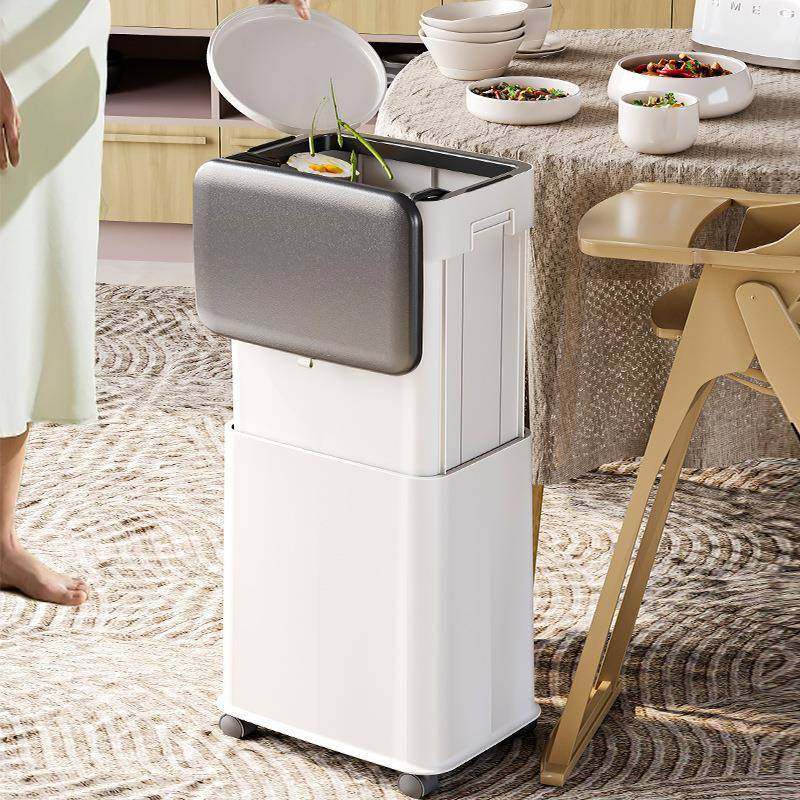 降垃圾桶家用升20房25款大容量公带盖厨厕所卫生间客厅c-1办室纸