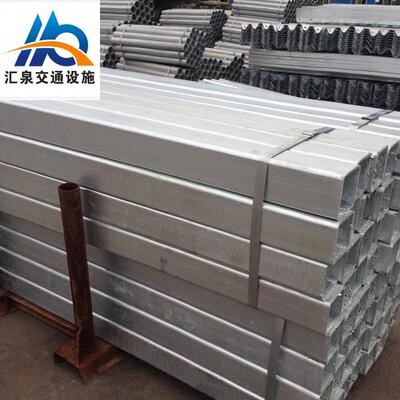 高速公路护栏立柱热镀锌喷4塑立柱径11140直圆2022柱130方管立柱