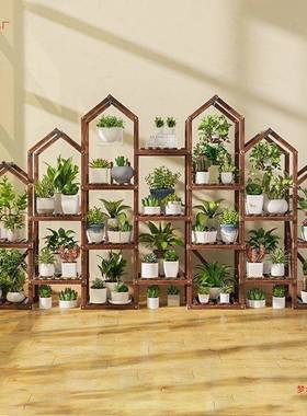 特大FDY肉号大花盆置客物架厅内阳台多植物室花架多层打造小阳台