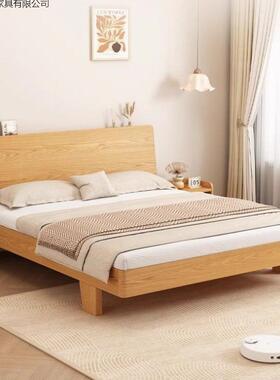 实木板式床.5米简约双人床11.8*IQL2卧出家用租房经济主型1.2单人