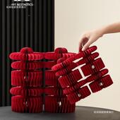 研植派喜字婚房布置桌面装 双囍折纸摆件婚结卧客厅饰F97H5JM9婚庆