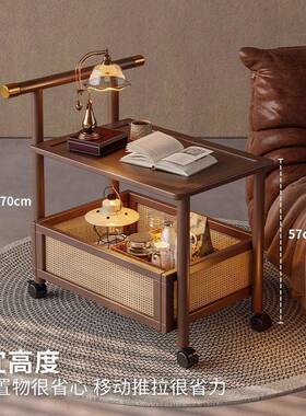 沙发边几可移动客厅床带轮侧边柜中推茶古风小车XBI头置物架几小