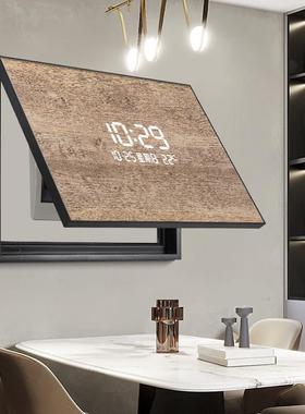 电表箱装饰遮画lHS-05240e约d数厅显时钟纯色简餐配电箱挡箱人体