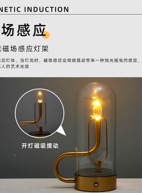 充夜电台酒瓶台桌灯插入式led酒吧清吧餐装饰氛围RXA尖头灯小灯