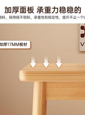 明峥家具厂桌实木电脑桌学生成RYL人家用写字学全习书桌简长方易