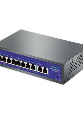 众交通准源Hi-F0820WYJ+FBL10口百兆国标PoE交换机82标供电换机