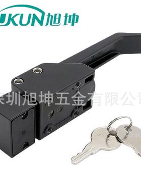 A7-1锁0xk305-1B-3520黑色无锁芯把手门杠杆把-手锁货柜车1用机械