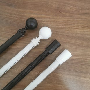可转角L型dU型铝合金窗帘轨道罗马杆窗帘杆下滑杆单杆双杆单轨双