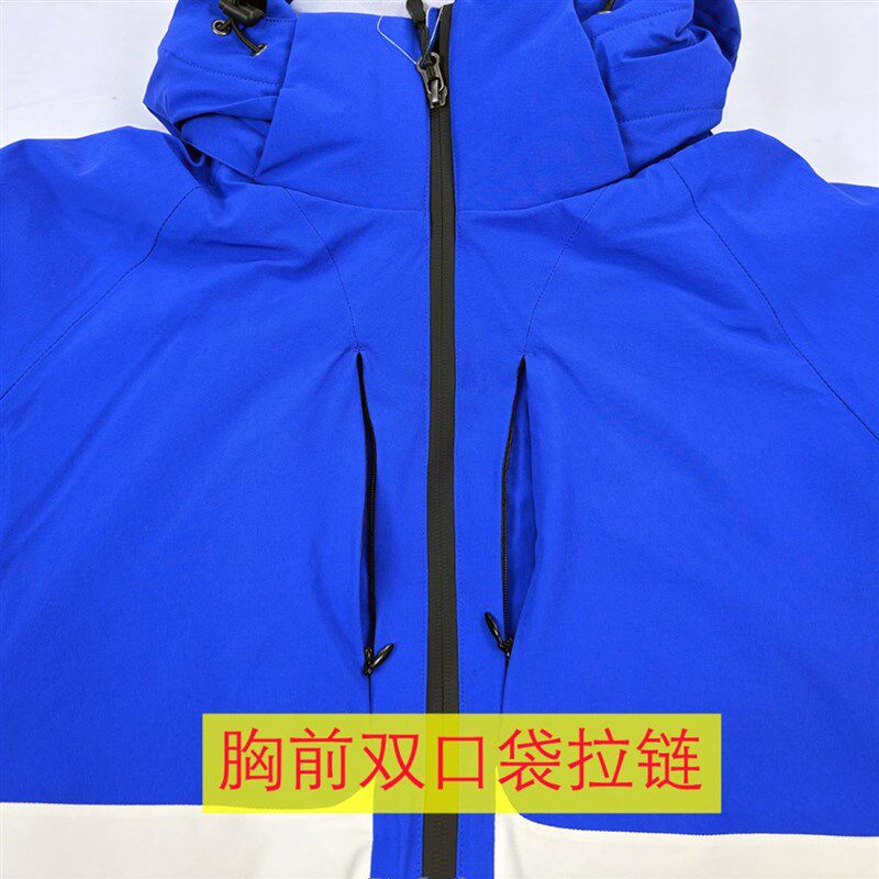 F家外贸滑雪服男女款o冬季夹棉双板防风防水20000户外冲锋棉服