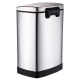 垃圾桶家用客厅卧室 不锈钢脚踏M式 创意大号欧式 书房垃圾桶