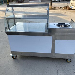 移动手推车e摆摊车外卖小吃车炒饭炒粉炒菜凉皮面粉带猛火灶地毯