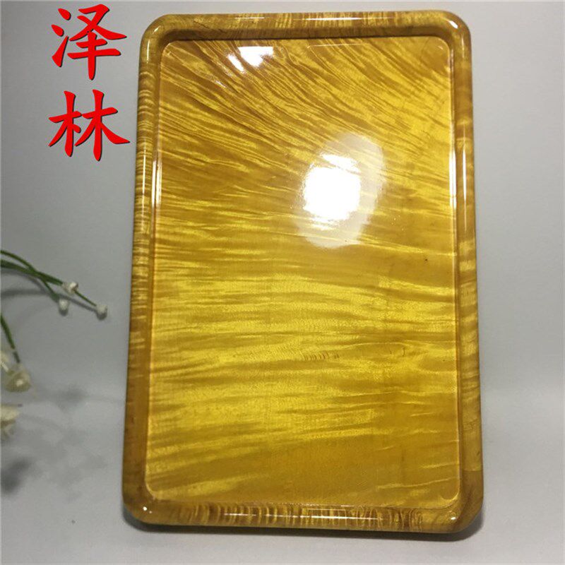 金丝楠木果盘大叶楠托盘木雕摆B木雕
