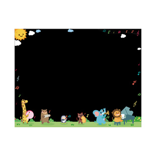 儿童房间布置男女孩卧室墙面软装 B饰磁性力黑板涂鸦墙贴家用可移