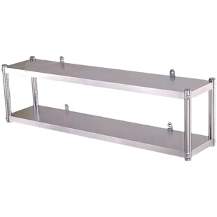 304不锈钢收纳微波炉上墙架子吊架厨房置物架壁U挂式锅碗储物架