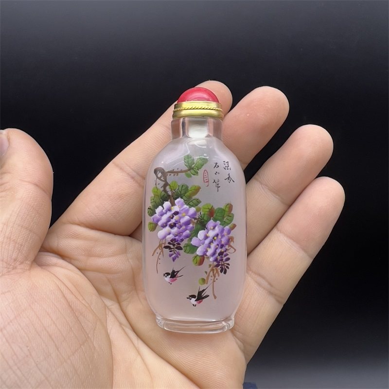 内画鼻烟壶把玩带勺子纯手绘中C国特色装干燥鼻烟礼品把玩收藏,特色手工艺,内画鼻烟壶,淘宝优惠券,粉丝福利购,淘宝优惠卷