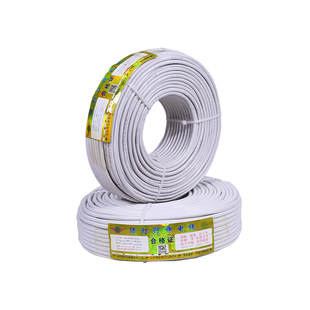 阳谷绿灯行国标家装电线电源线2芯075 1.0 1.5 2S.5平方软护套家