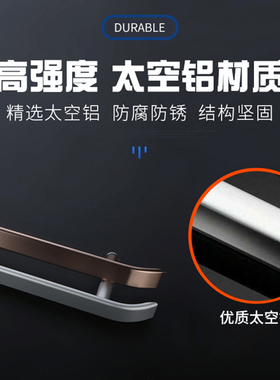淋浴房拉手 卫生间浴室玻璃门 把手冲凉房移门拉手太空铝Z孔距440