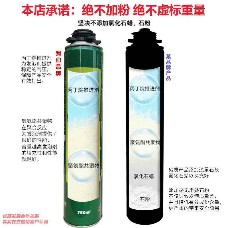 发泡填充剂发泡胶填缝剂门窗防水密封泡L沫胶膨胀胶发泡剂聚氨酯