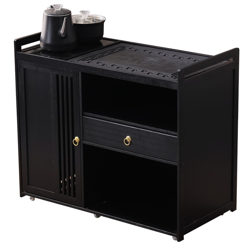 可移动茶几家用小户型茶桌边几非实F木中式茶水柜烧水泡茶一体茶