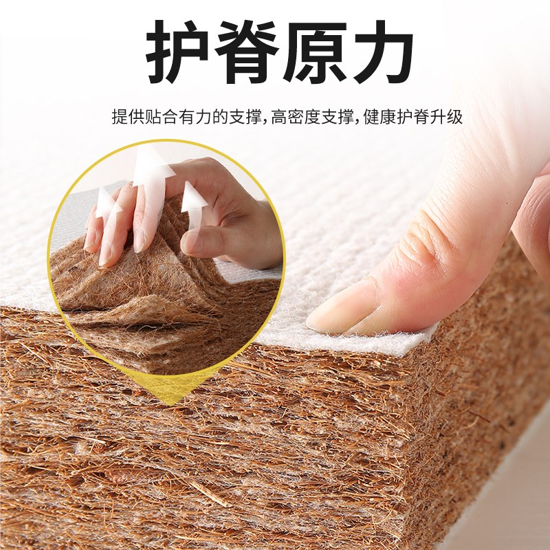 单人护脊椎硬床板软床o变硬神器双人硬板椰棕床垫薄款家用老人护
