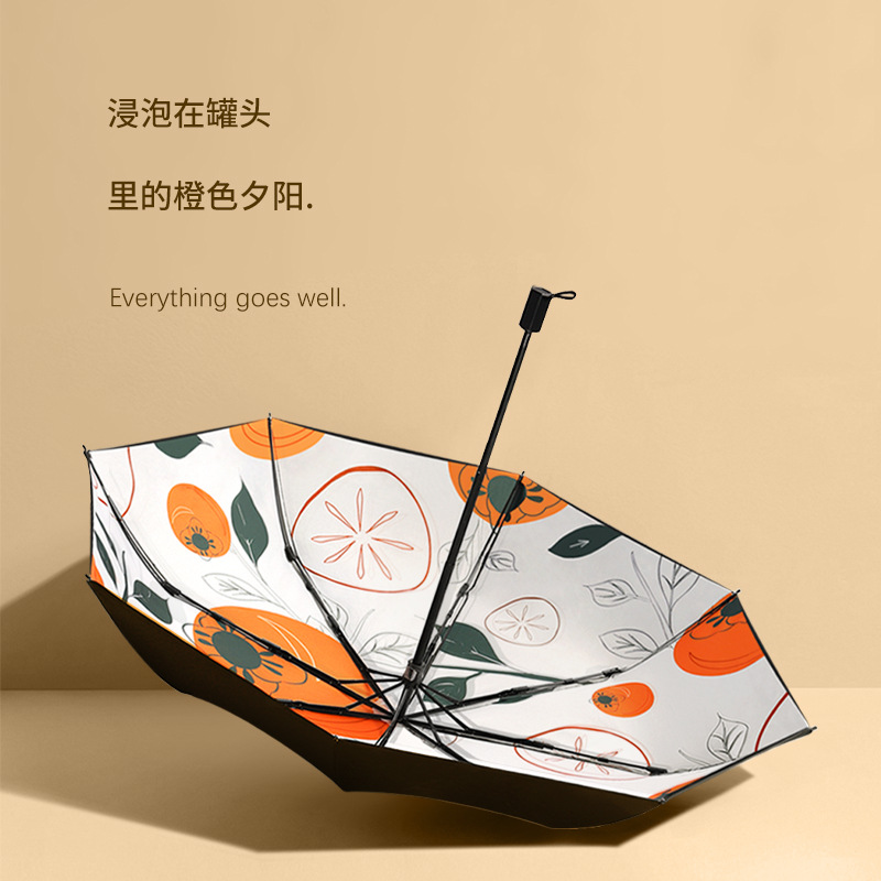 双层太阳伞超强防晒防紫外线伞女钛银折叠黑胶遮阳伞upf50+降温伞