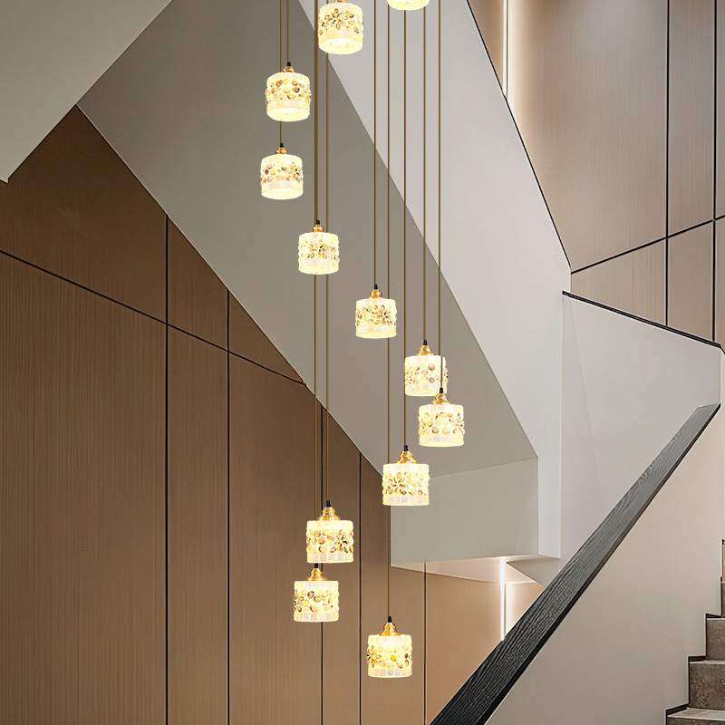 个性贝壳旋转楼梯长吊灯简约复式Loft民宿公寓高级感复古艺术吊灯,纺织面料/辅料/配套,纺织机械配件,淘宝优惠券,粉丝福利购,淘宝优惠卷