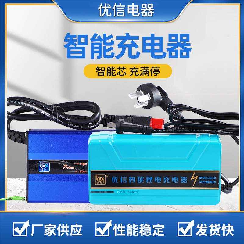 12V24V10A15A20A30A电动叉车充电器伏液压堆高车升降机洗地机电瓶