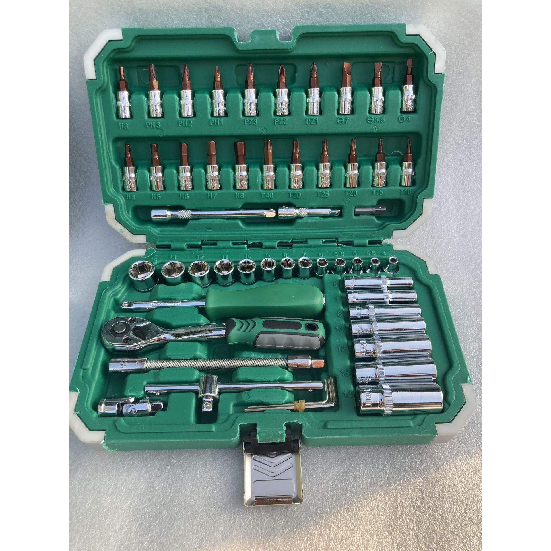 工厂生产72齿小飞汽修 53件套筒46件套装扳手S2批头支持代发