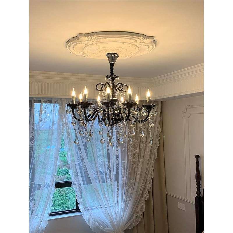 复古法式黑色客厅吊灯水晶房间主灯轻奢欧式高端大灯大气餐厅灯具,纺织面料/辅料/配套,纺织机械配件,淘宝优惠券,粉丝福利购,淘宝优惠卷