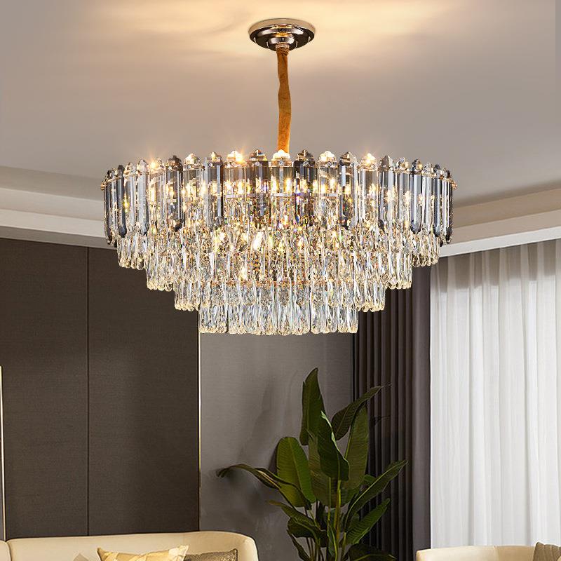 现代简约水晶吊灯后现代轻奢客厅灯新款家用餐厅灯非智能LED灯