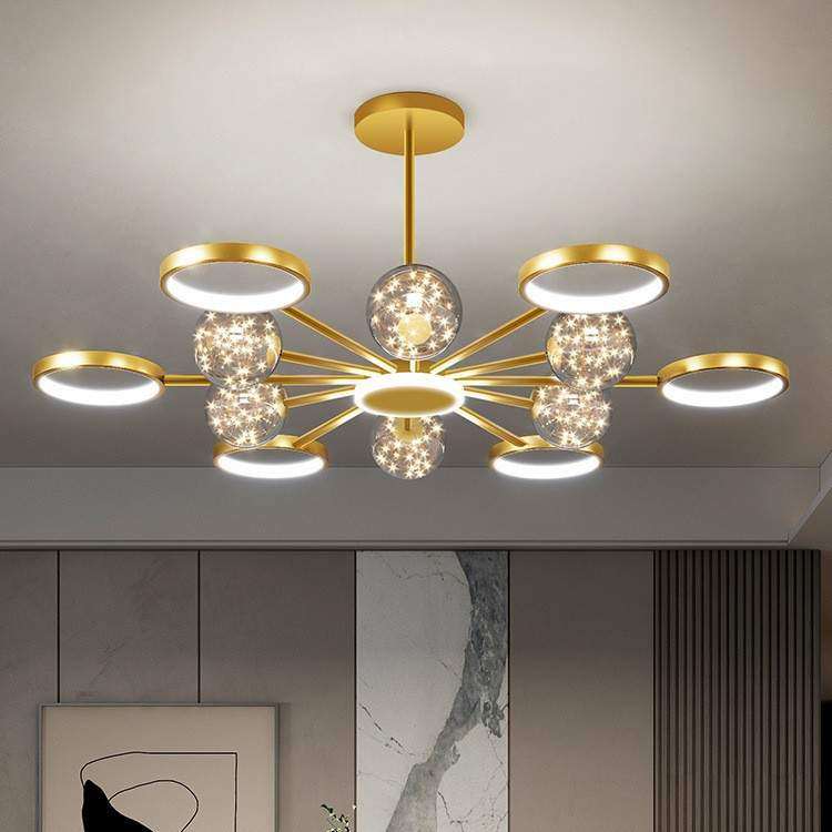 客厅主灯2024新款现代简约大气高端轻奢创意极简网红艺术星球吊灯,纺织面料/辅料/配套,纺织机械配件,淘宝优惠券,粉丝福利购,淘宝优惠卷