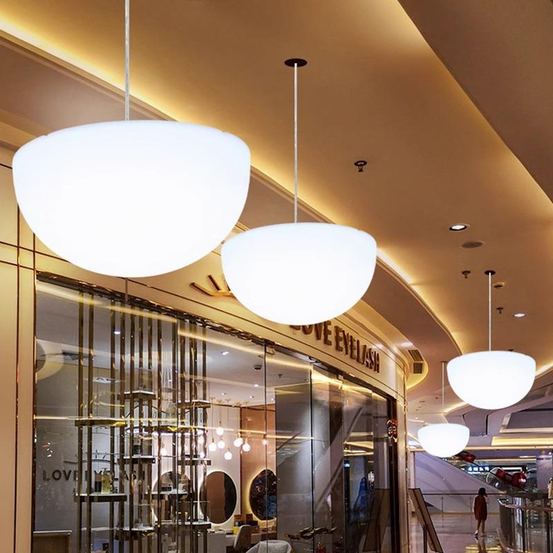商场吊灯清吧创意吸顶灯简约现代餐厅灯具奶油风吊顶装饰氛围灯