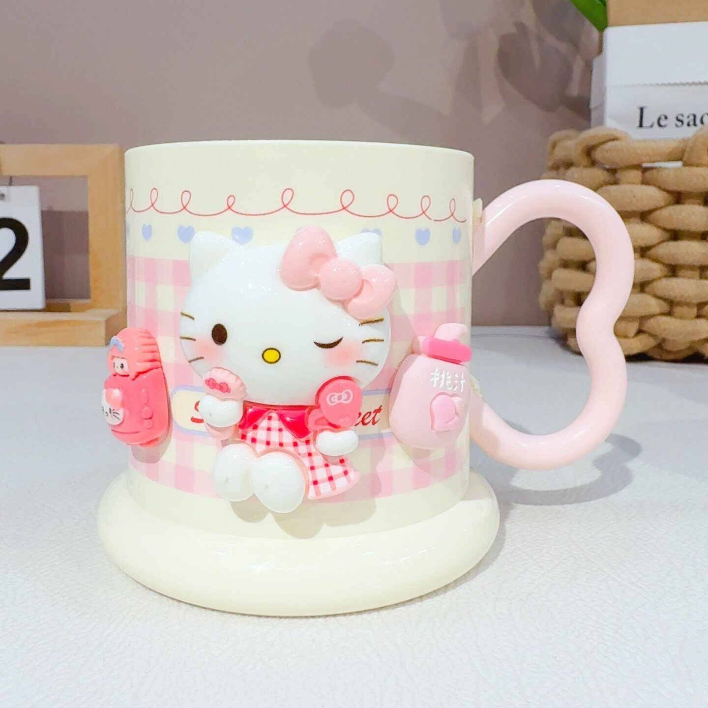 kitty猫洗漱杯家用牙缸可爱