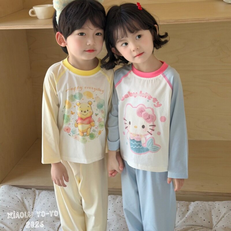 kitty猫儿童家居服亲子薄款轻便