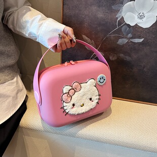 kitty猫化妆箱多巴胺手提箱哈喽kt旅行洗漱收纳时尚外出大容量女
