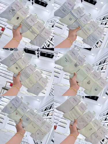 10双秋冬花边中高筒袜女袜浅色成人休闲棉袜百搭抗菌吸汗透气防臭