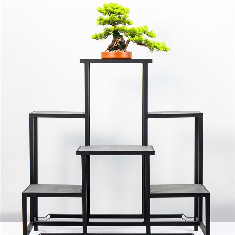 铝合金花架子案台客n厅落地式底座盆景架户外花几订制室外花架大
