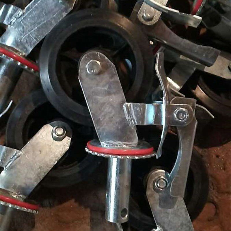 质量保障五金机械工业脚轮配件6寸重型加大橡胶S标准脚手架脚轮子