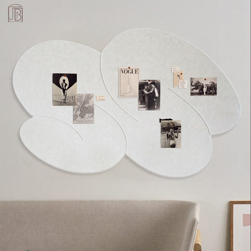 异形毛毡墙贴照片墙留言板免打孔幼儿园展示板软木板A背景墙贴客