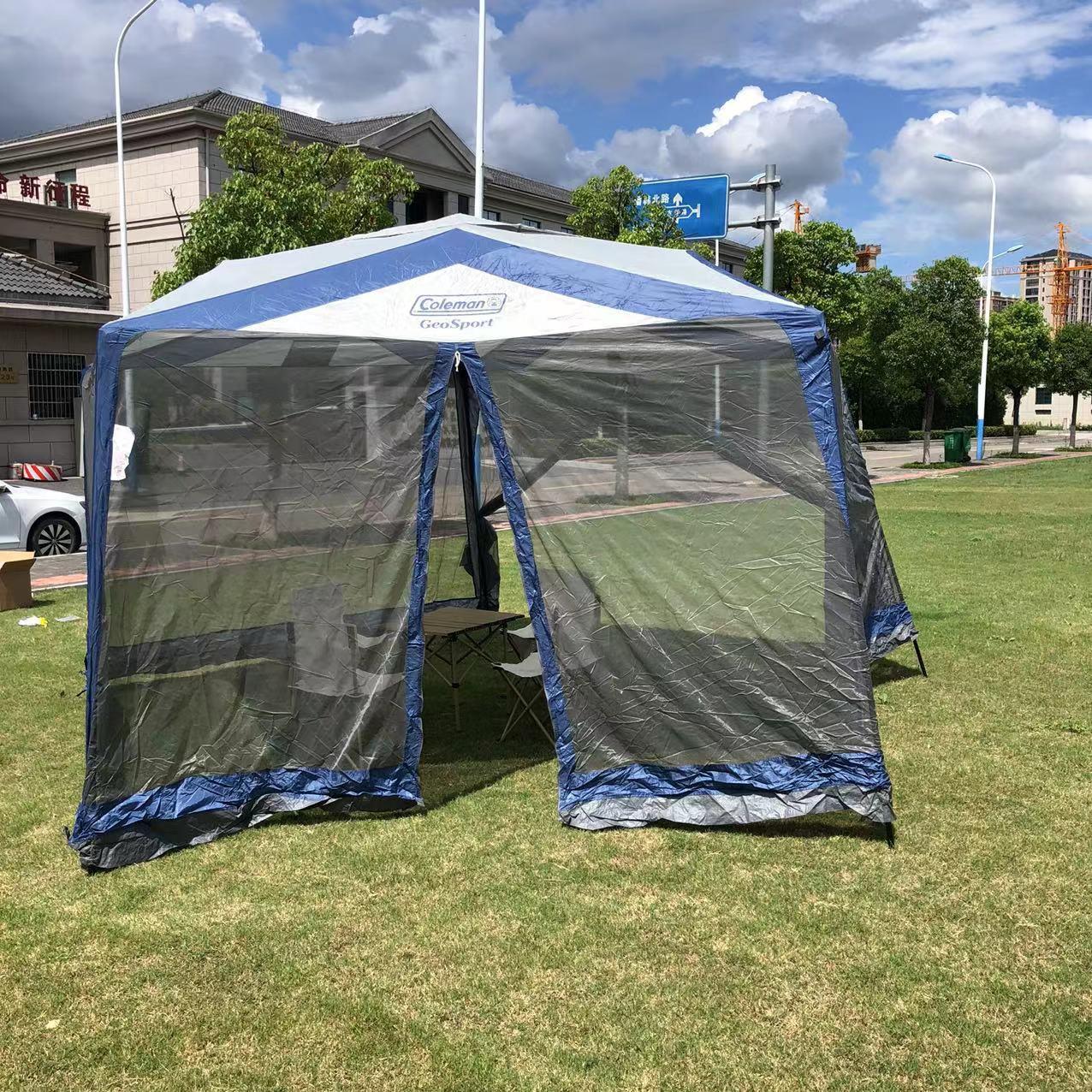 户外手动搭建5-8大篷 帐多人遮阳野DM-1727营钓鱼登沙山防人雨防