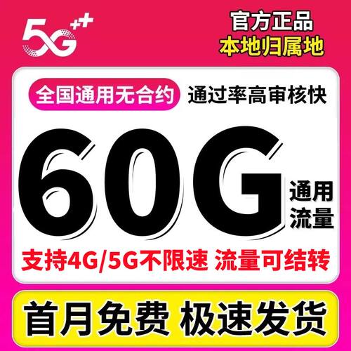 流量卡5G4g中国广电卡纯上网卡无线限流量卡手机卡全国通用电话卡