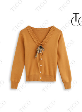 【甜甜专享】TICO汀可【水月毛衣】时尚百搭休闲毛衣